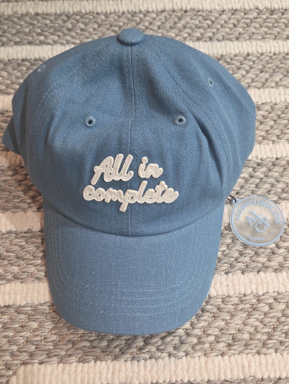 Jin of BTS's embroidered 'All in Complete' Baseball Cap!